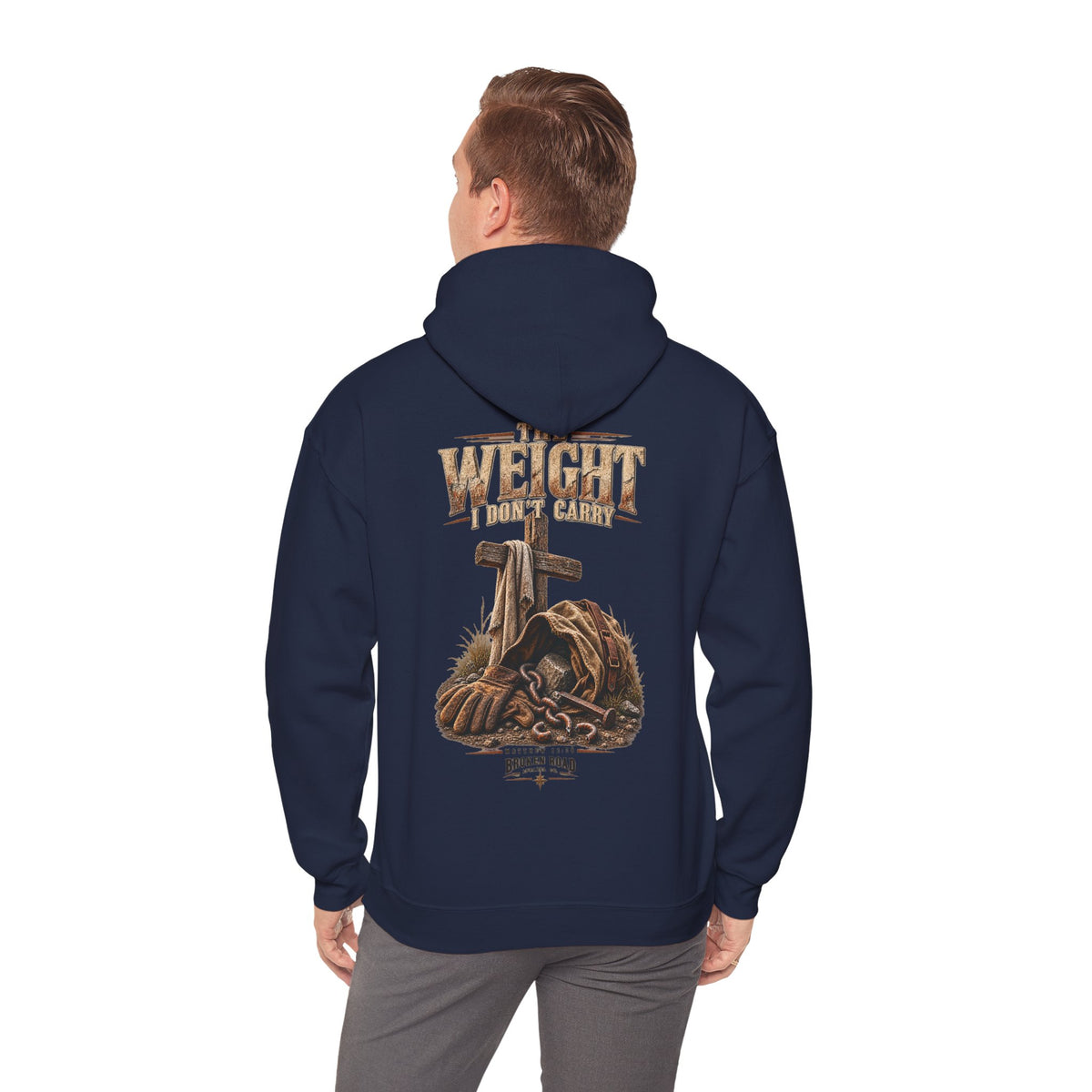 The Weight I Don't Carry™ - The Narrow Road Collection | Heavy Blend Hoodie | Broken Road Apparel Co.