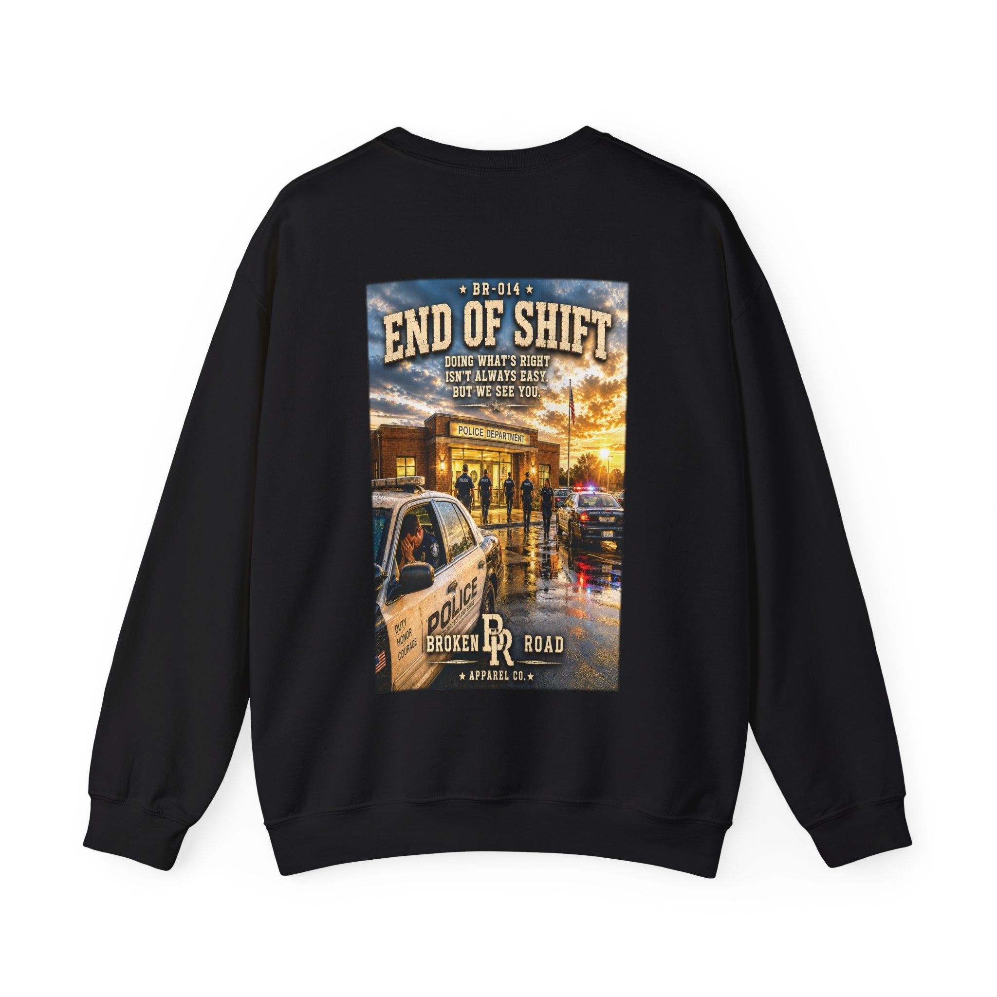 End Of Shift™ | Heavy Blend Crewneck Sweatshirt | Broken Road Apparel Co.