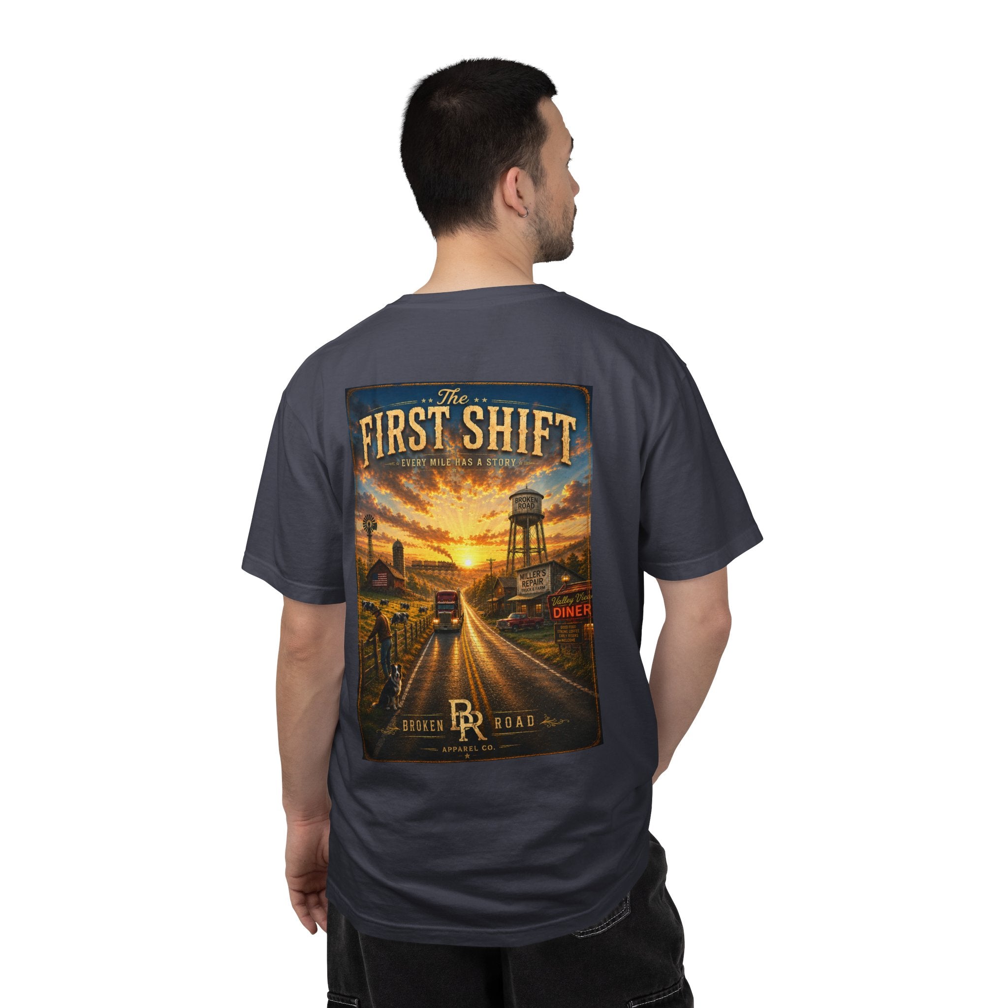 The First Shift™ | Premium Garment-Dyed T-Shirt