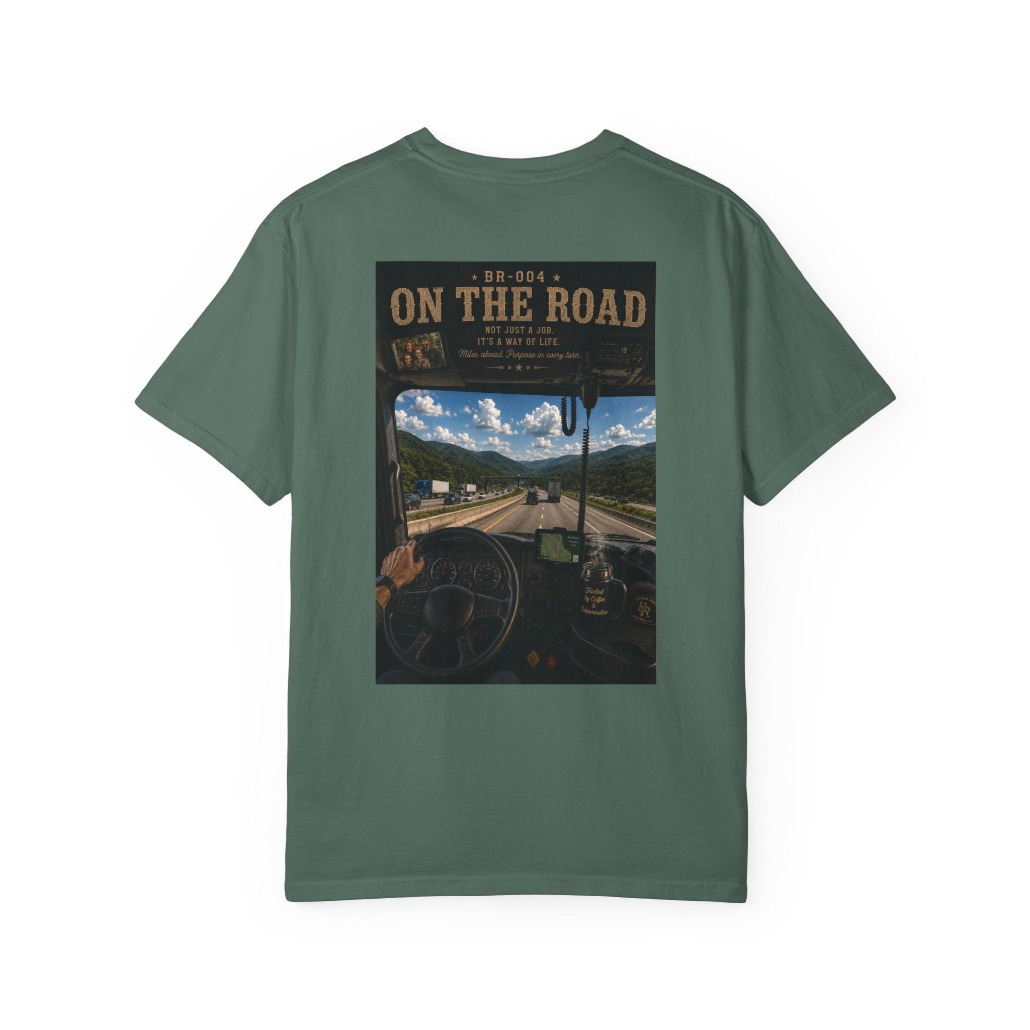 On The Road™ | Premium Garment-Dyed T-Shirt | Broken Road Apparel Co.