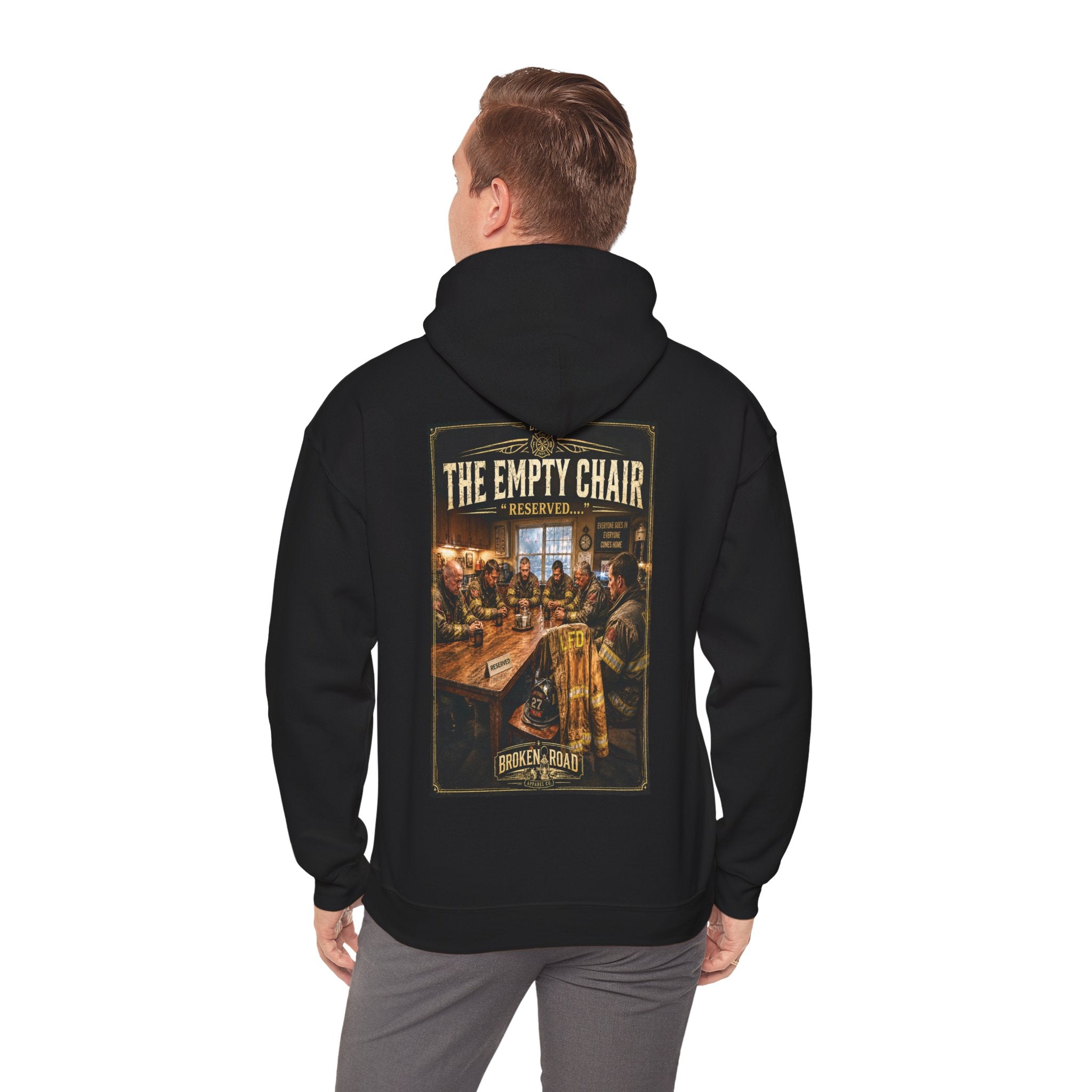 The Empty Chair™ | Heavy Blend Hoodie | Broken Road Apparel Co.