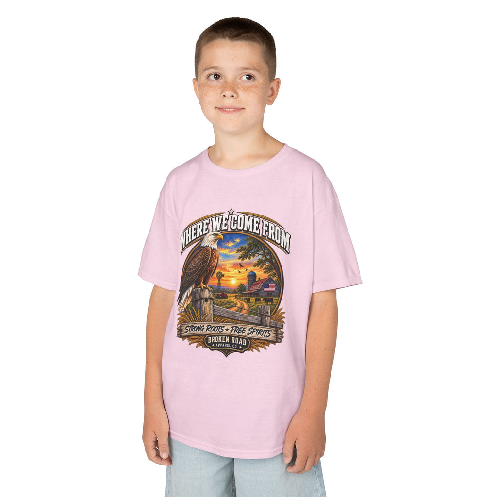 Where We Come From – Kids Graphic Tee | Broken Road Apparel Co.