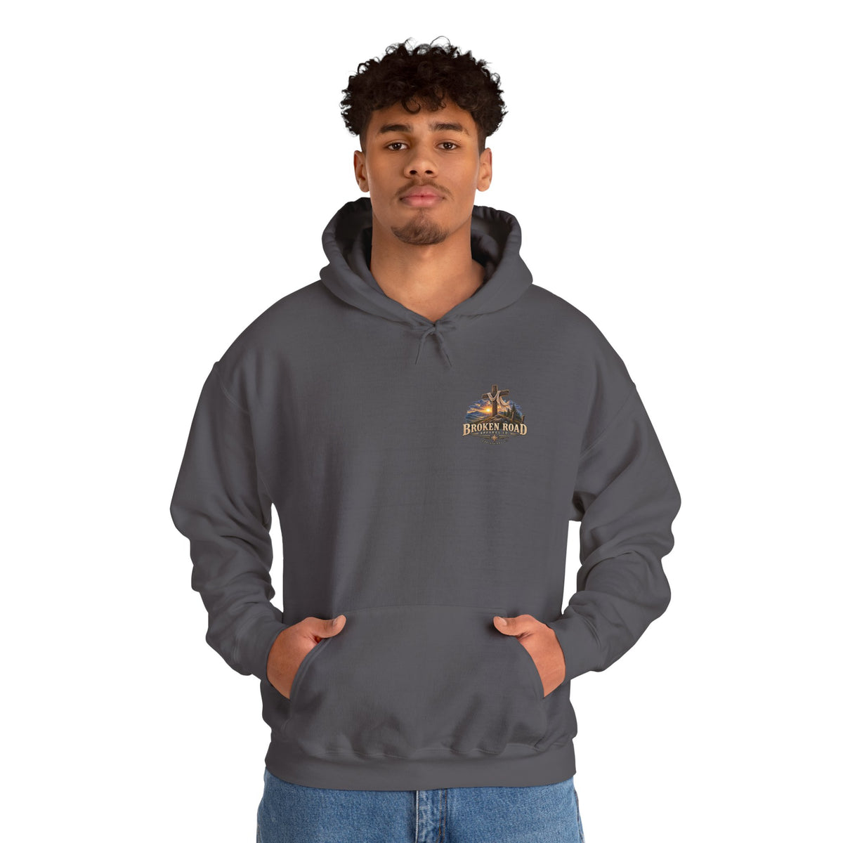 Walk By Faith™ - The Narrow Road Collection | Heavy Blend Hoodie | Broken Road Apparel Co.