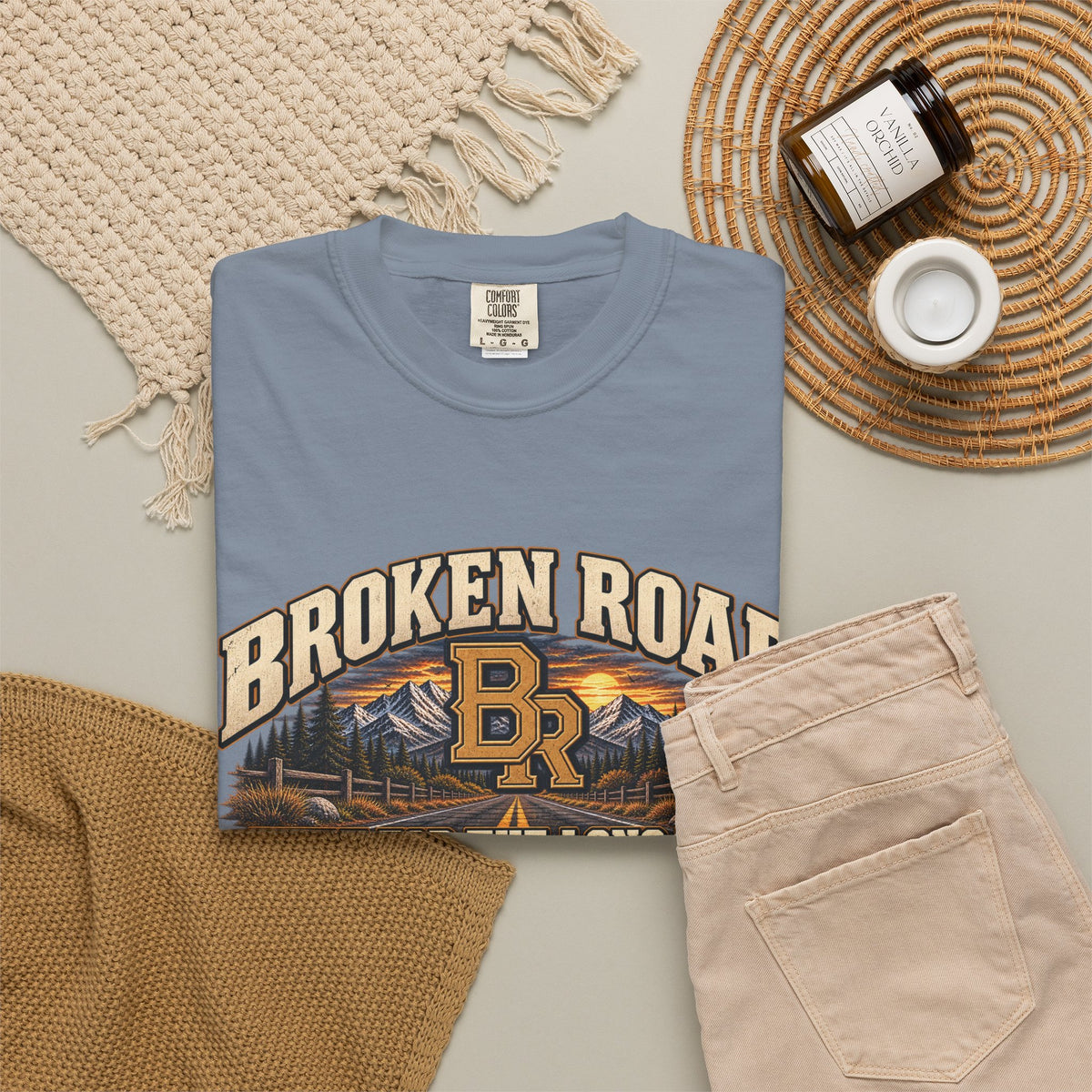 Built for the Long Way — Broken Road Gear | Premium Garment-Dyed T-Shirt | Broken Road Apparel Co.