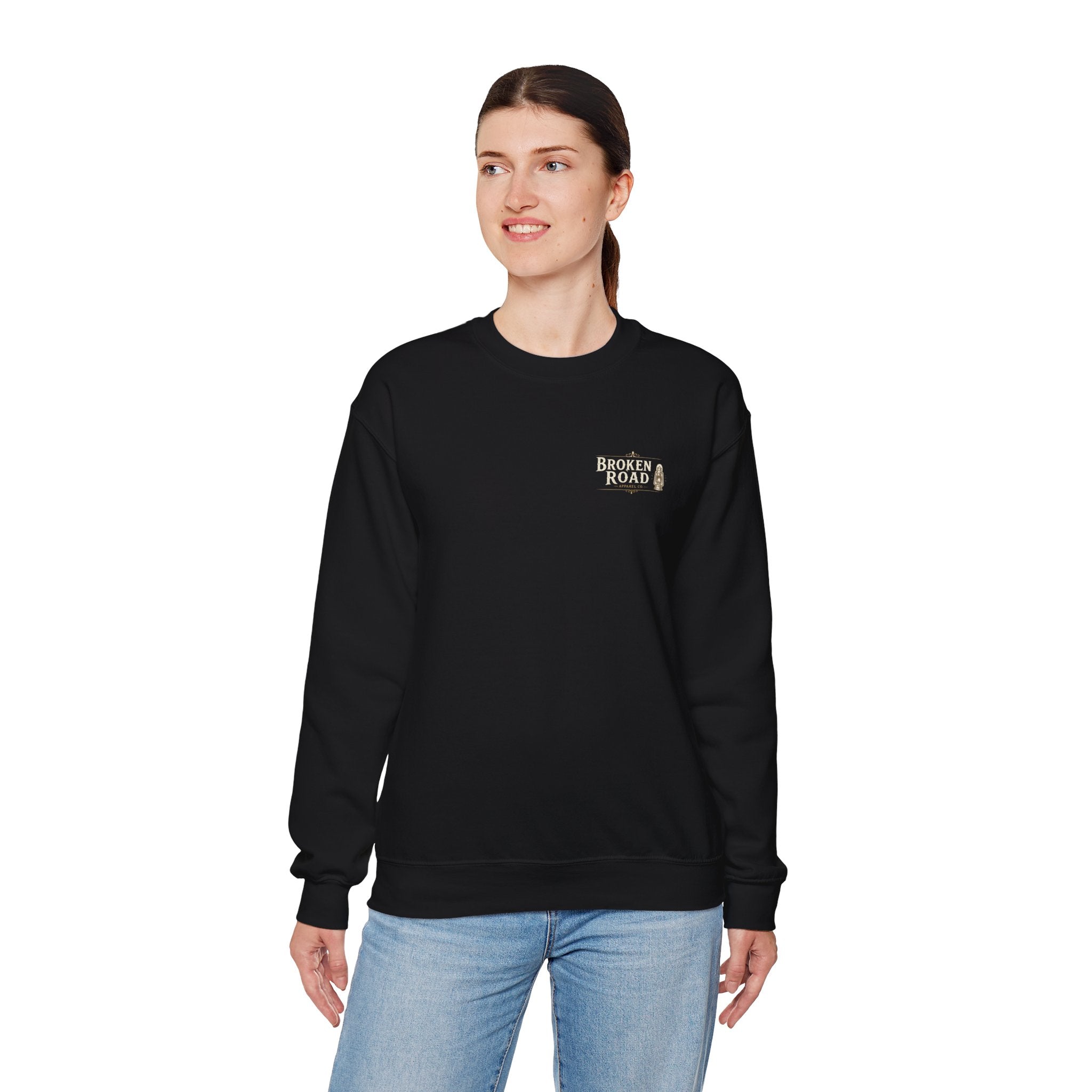 Worth Staying Late™ | Heavy Blend Crewneck Sweatshirt | Broken Road Apparel Co.
