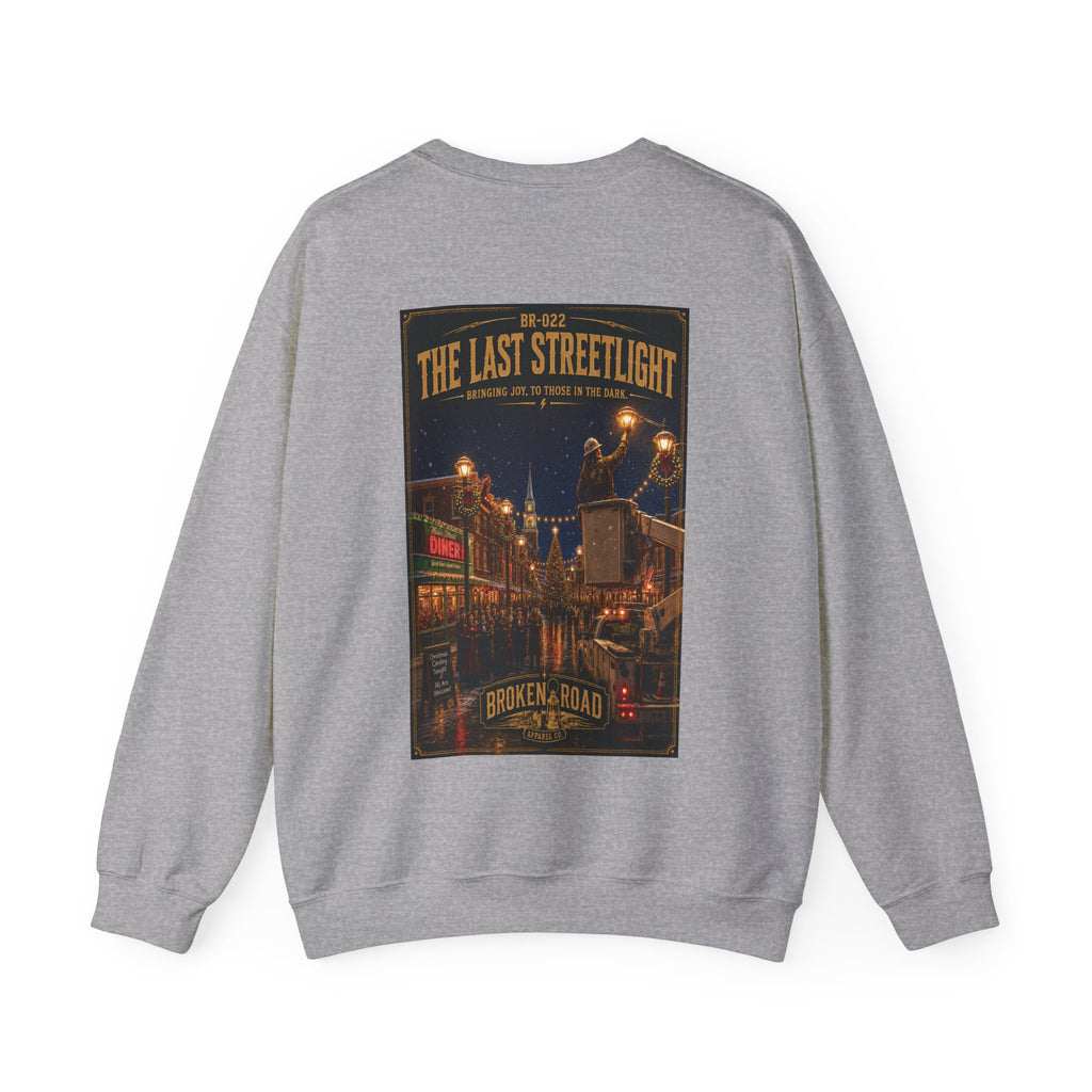 The Last Streetlight™ | Heavy Blend Crewneck Sweatshirt | Broken Road Apparel Co.