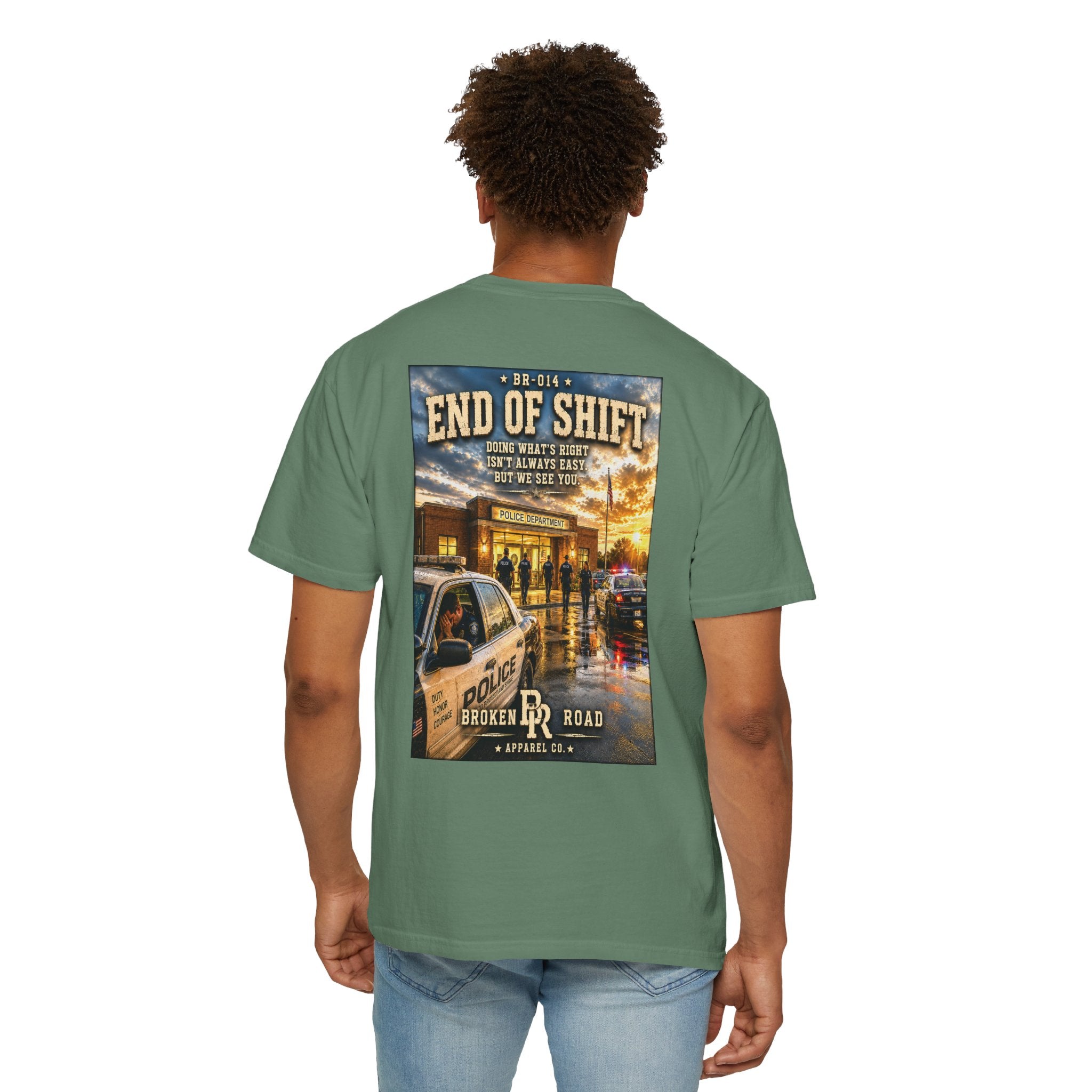 End Of Shift™ | Premium Garment-Dyed T-Shirt | Broken Road Apparel Co.