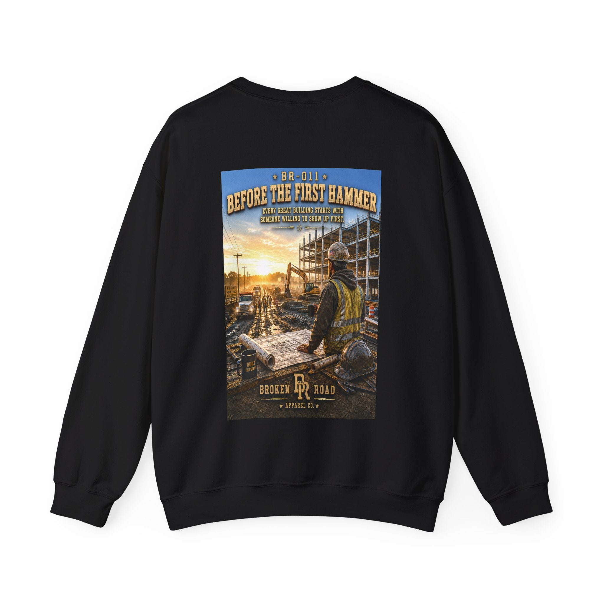 Before The First Hammer™ | Heavy Blend Crewneck Sweatshirt | Broken Road Apparel Co.