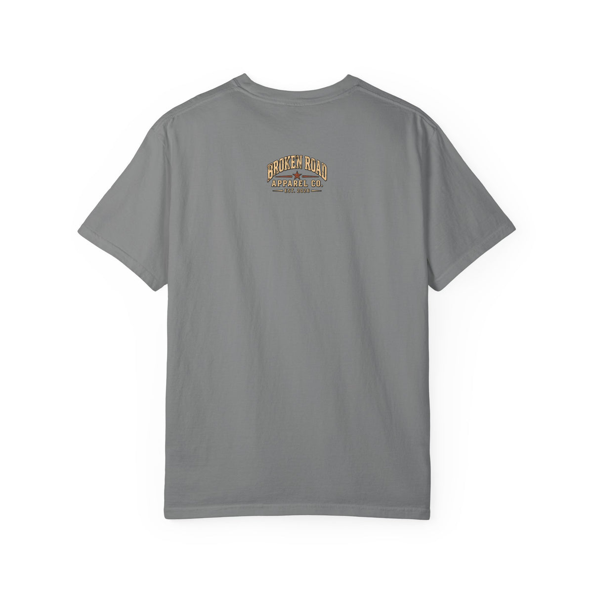 The Road Behind Made Me – Vintage Broken Road T-Shirt / Unisex Garment-Dyed T-shirt