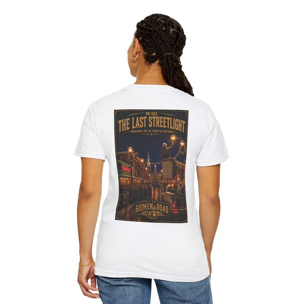 The Last Streetlight™ | Premium Garment-Dyed T-Shirt | Broken Road Apparel Co.