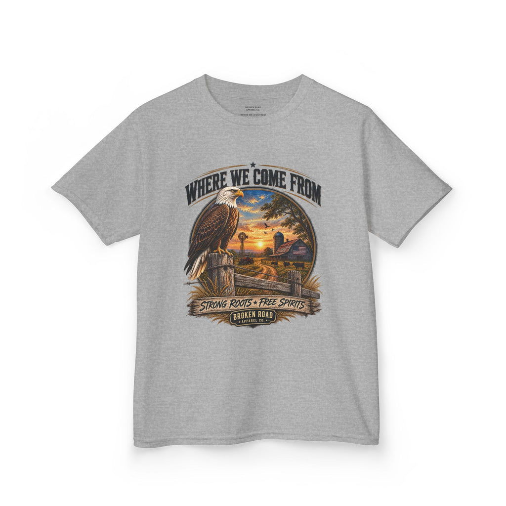 Where We Come From – Kids Graphic Tee | Broken Road Apparel Co.