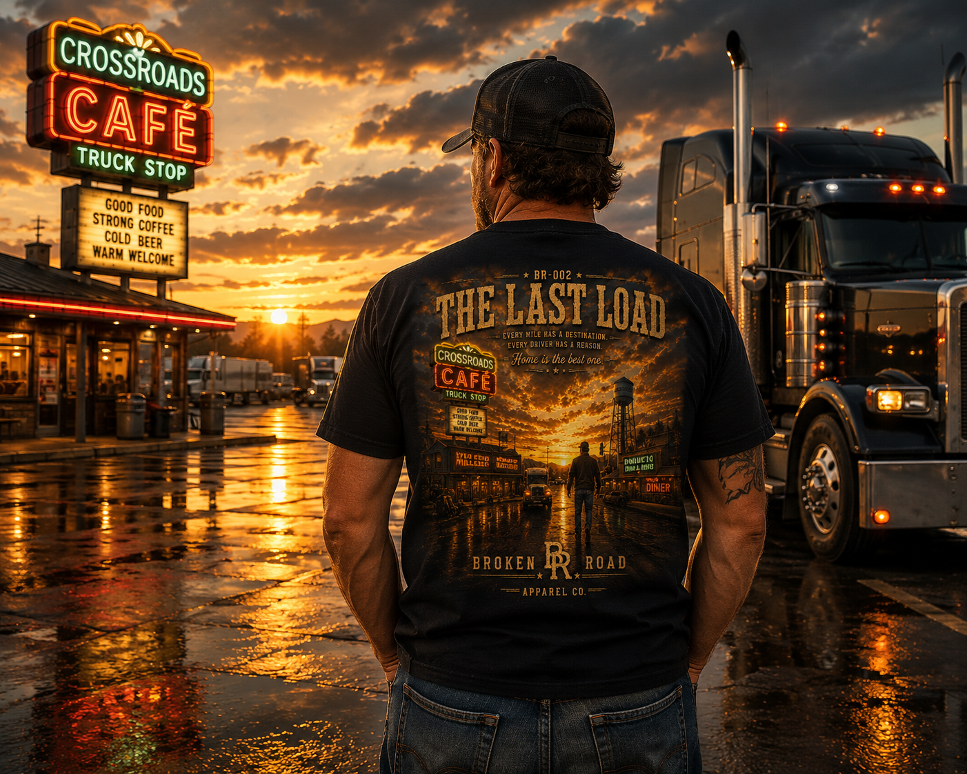 The Last Load™ | Premium Garment-Dyed T-Shirt | Broken Road Apparel Co.