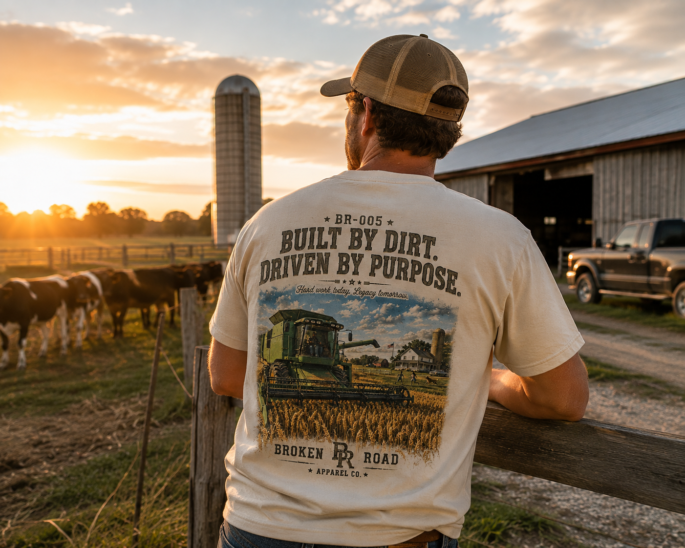 Built By Dirt™ | Premium Garment-Dyed T-Shirt | Broken Road Apparel Co.