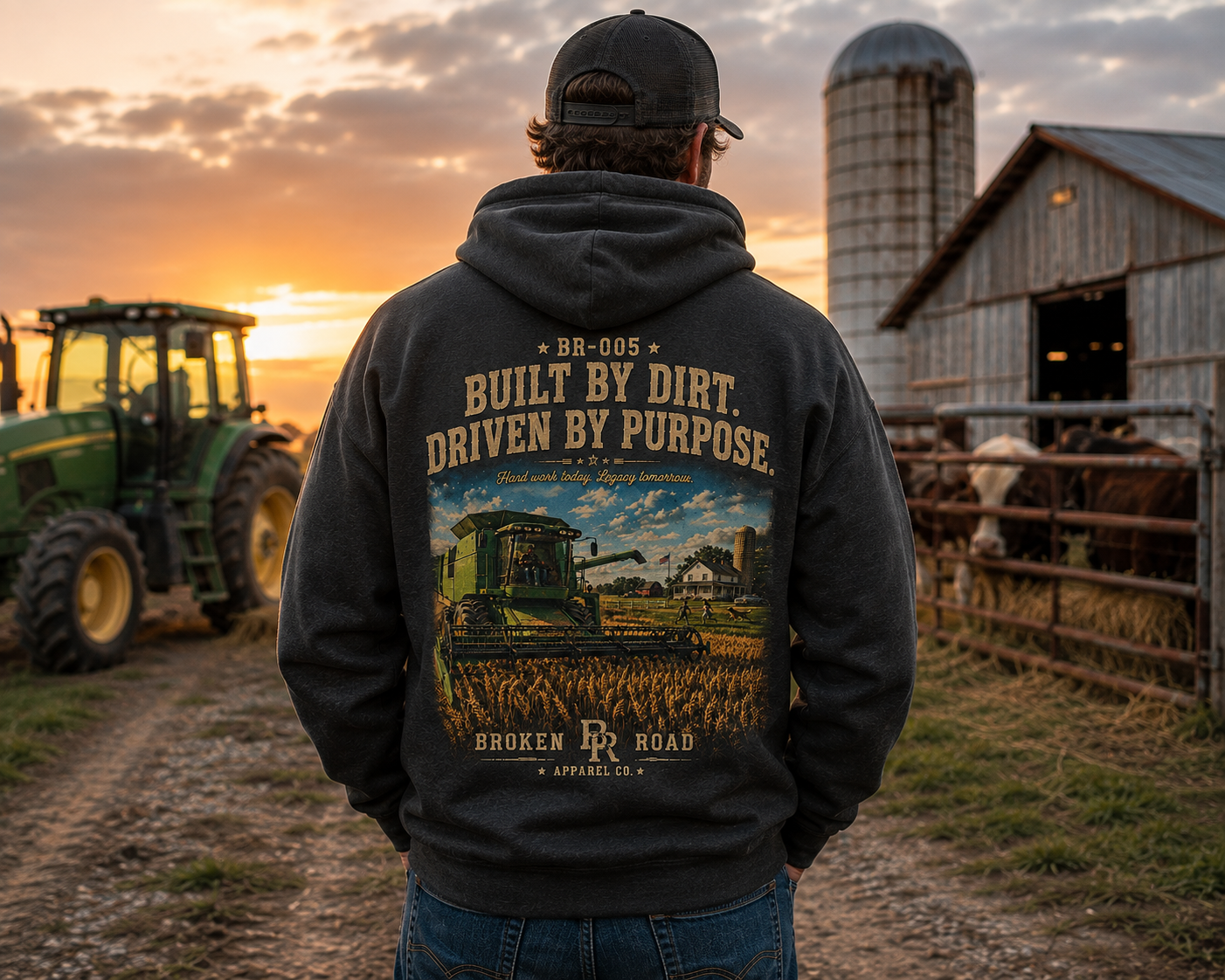 Built By Dirt™ | Heavy Blend Hoodie | Broken Road Apparel Co.