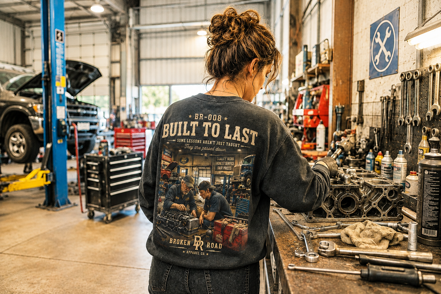 Built To Last™ | Heavy Blend Crewneck Sweatshirt | Broken Road Apparel Co.