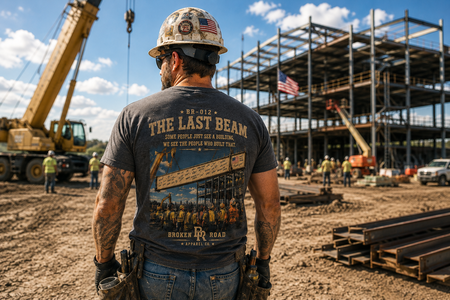 The Last Beam™ | Premium Garment-Dyed T-Shirt | Broken Road Apparel Co.