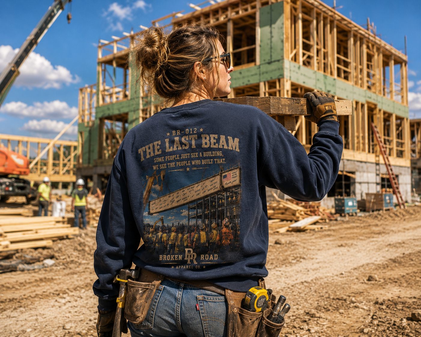 The Last Beam™ | Heavy Blend Crewneck Sweatshirt | Broken Road Apparel Co.