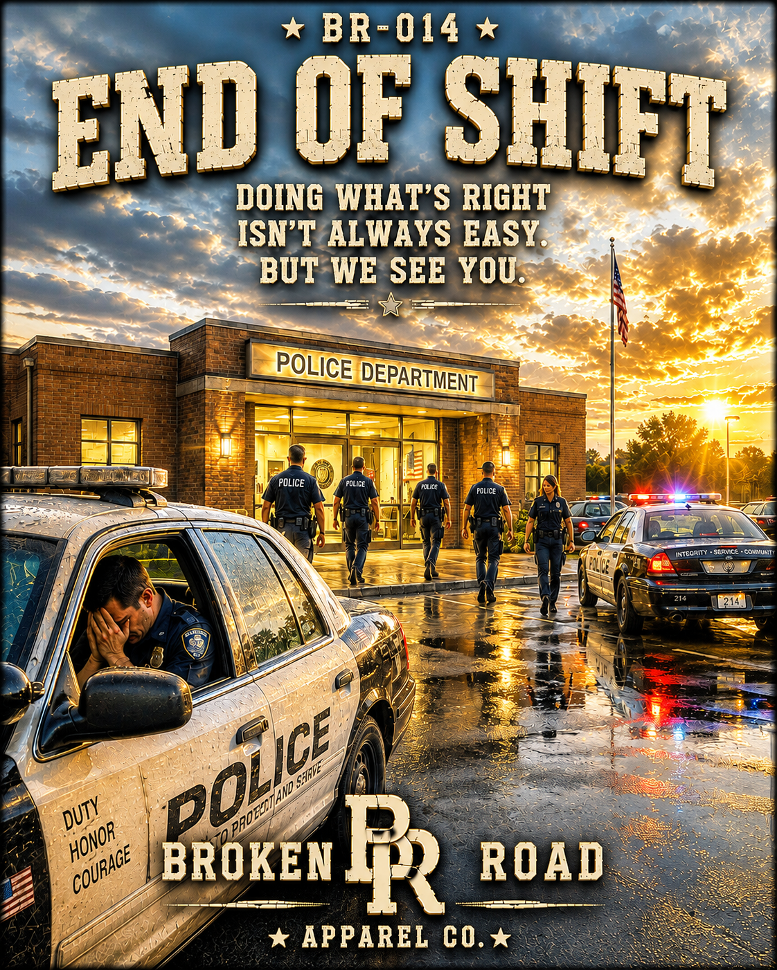 End Of Shift™ | Premium Garment-Dyed T-Shirt | Broken Road Apparel Co.