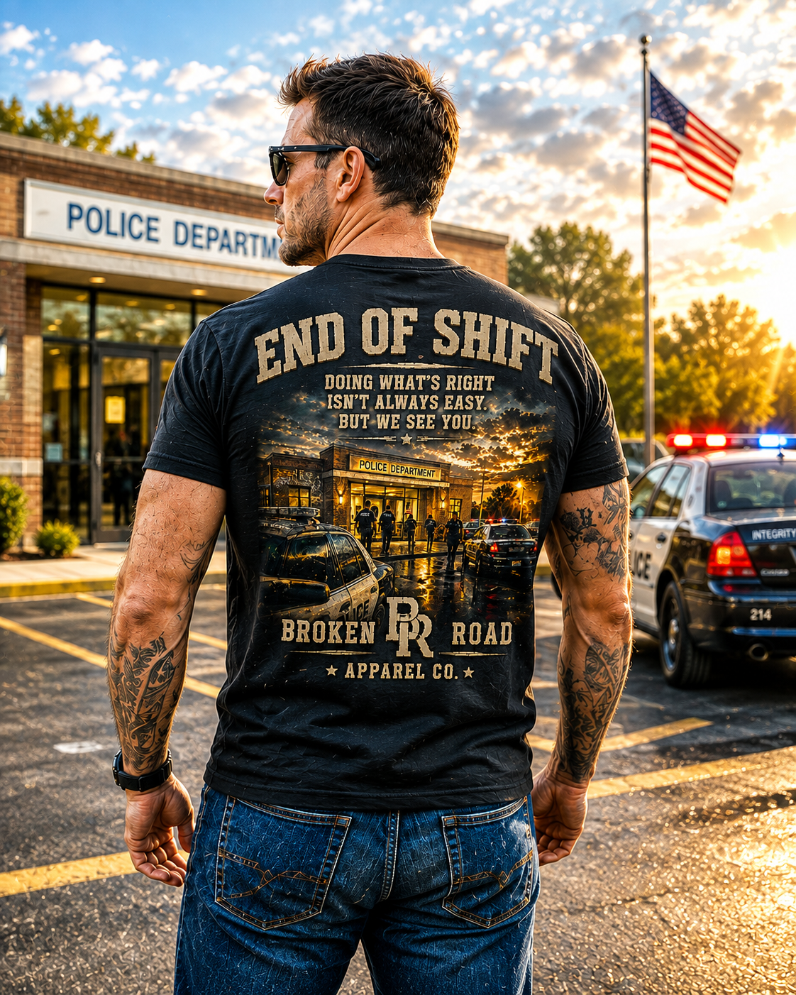 End Of Shift™ | Premium Garment-Dyed T-Shirt | Broken Road Apparel Co.