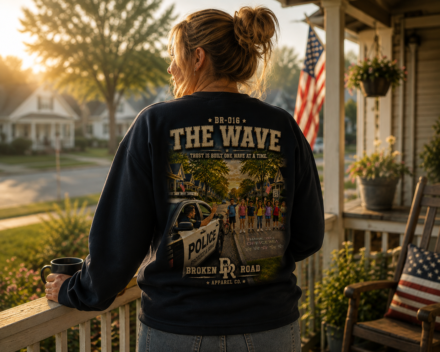 The Wave™ | Heavy Blend Crewneck Sweatshirt | Broken Road Apparel Co.