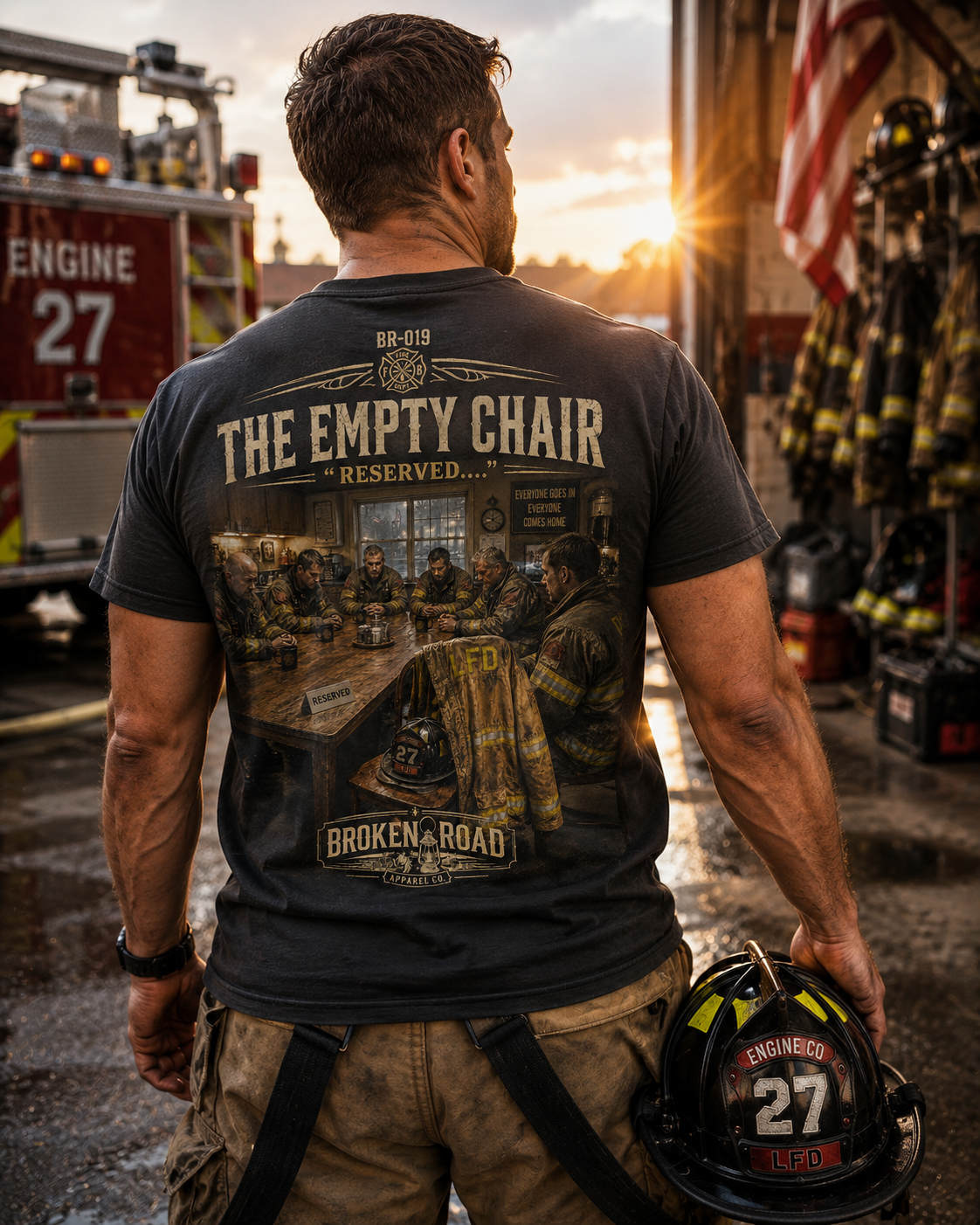 The Empty Chair™ | Premium Garment-Dyed T-Shirt | Broken Road Apparel Co.