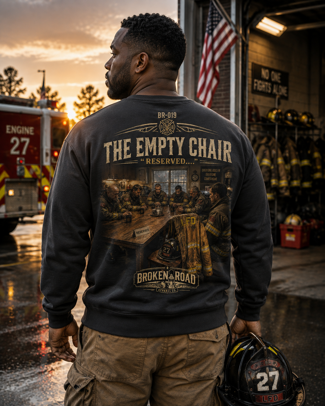 The Empty Chair™ | Heavy Blend Crewneck Sweatshirt | Broken Road Apparel Co.