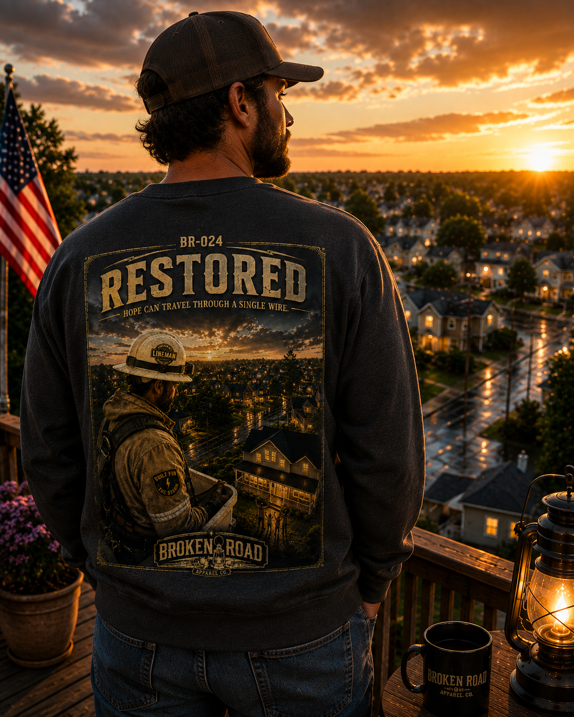 Restored™ | Heavy Blend Crewneck Sweatshirt | Broken Road Apparel Co.