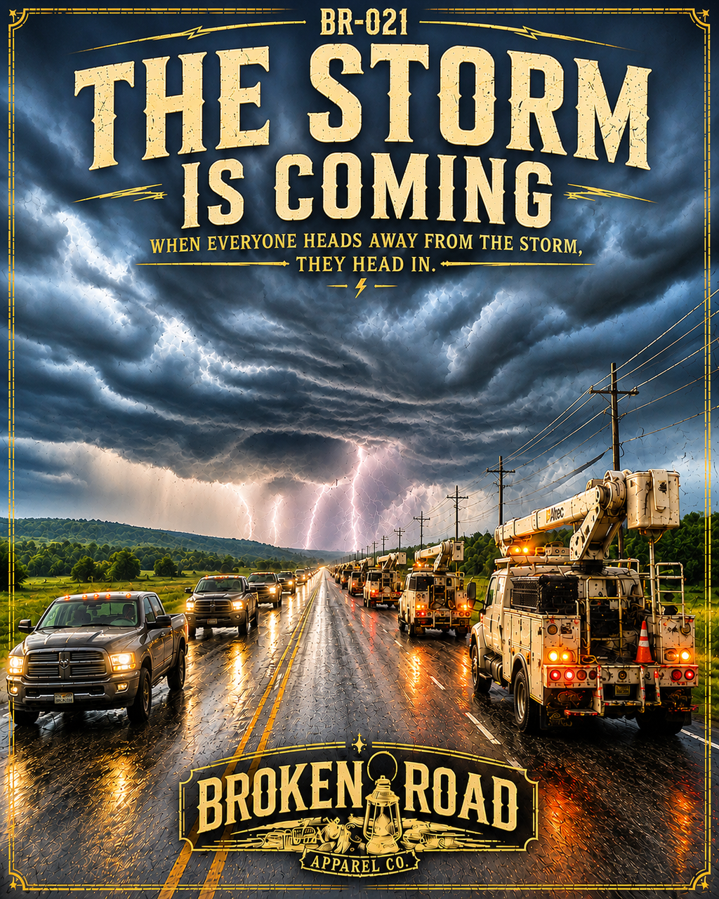 The Storm Is Coming™ | Premium Garment-Dyed T-Shirt | Broken Road Apparel Co.
