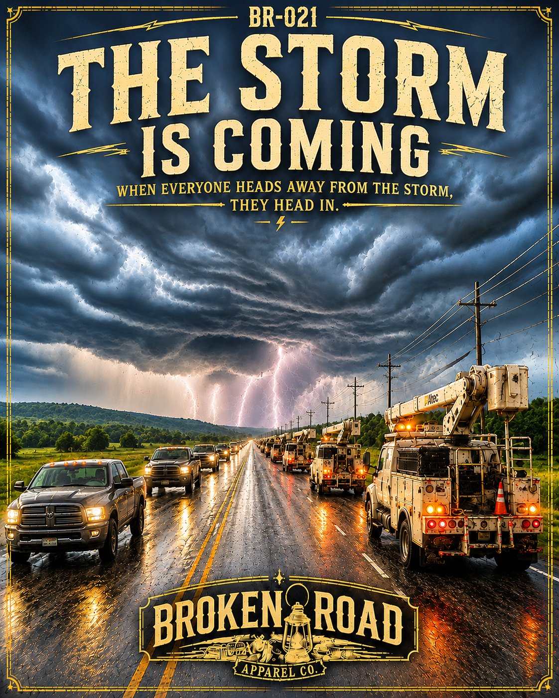 The Storm Is Coming™ | Premium Garment-Dyed T-Shirt | Broken Road Apparel Co.