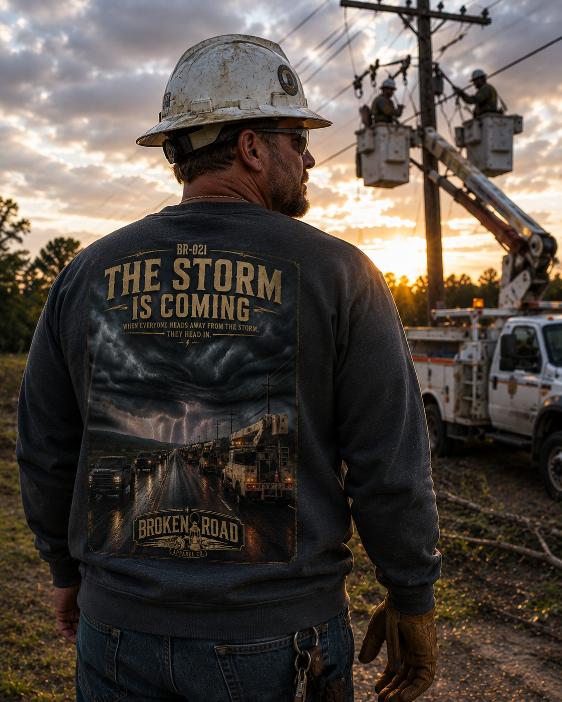 The Storm Is Coming™ | Heavy Blend Crewneck Sweatshirt | Broken Road Apparel Co.