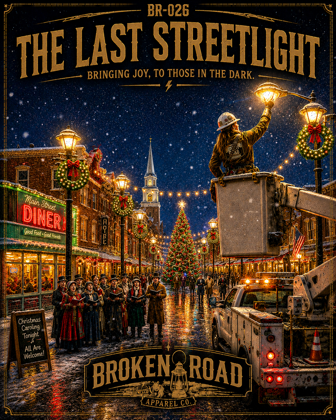 The Last Streetlight™ | Heavy Blend Hoodie | Broken Road Apparel Co.