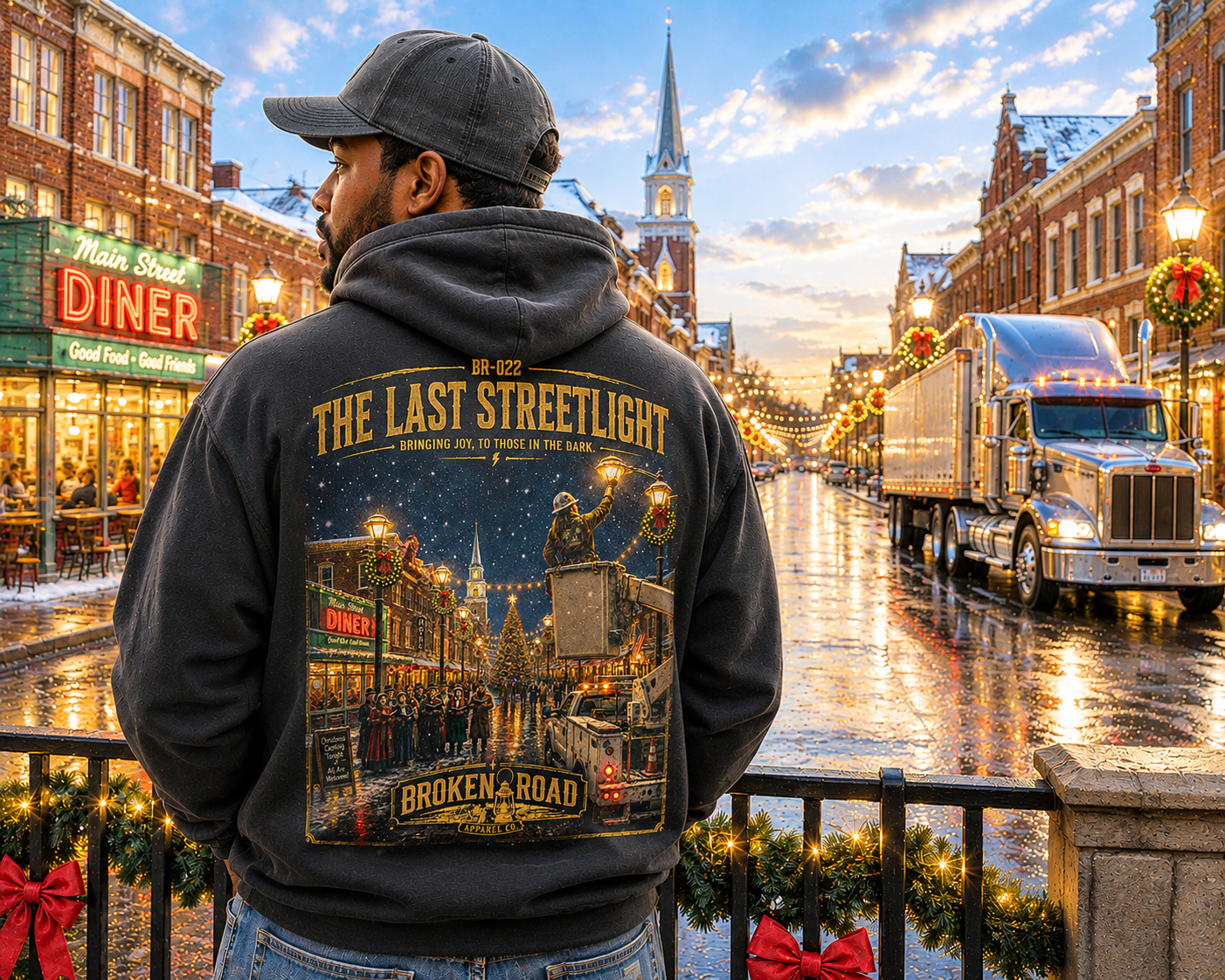 The Last Streetlight™ | Heavy Blend Hoodie | Broken Road Apparel Co.