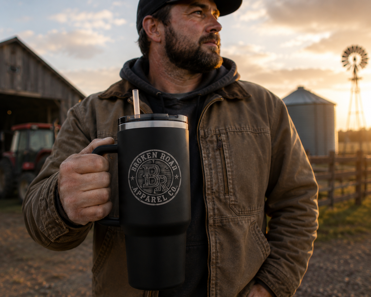 The Long Haul — 40 oz CO2 Laser-Engraved Tumbler