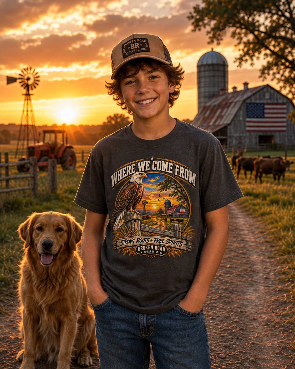 Where We Come From – Kids Graphic Tee | Broken Road Apparel Co.