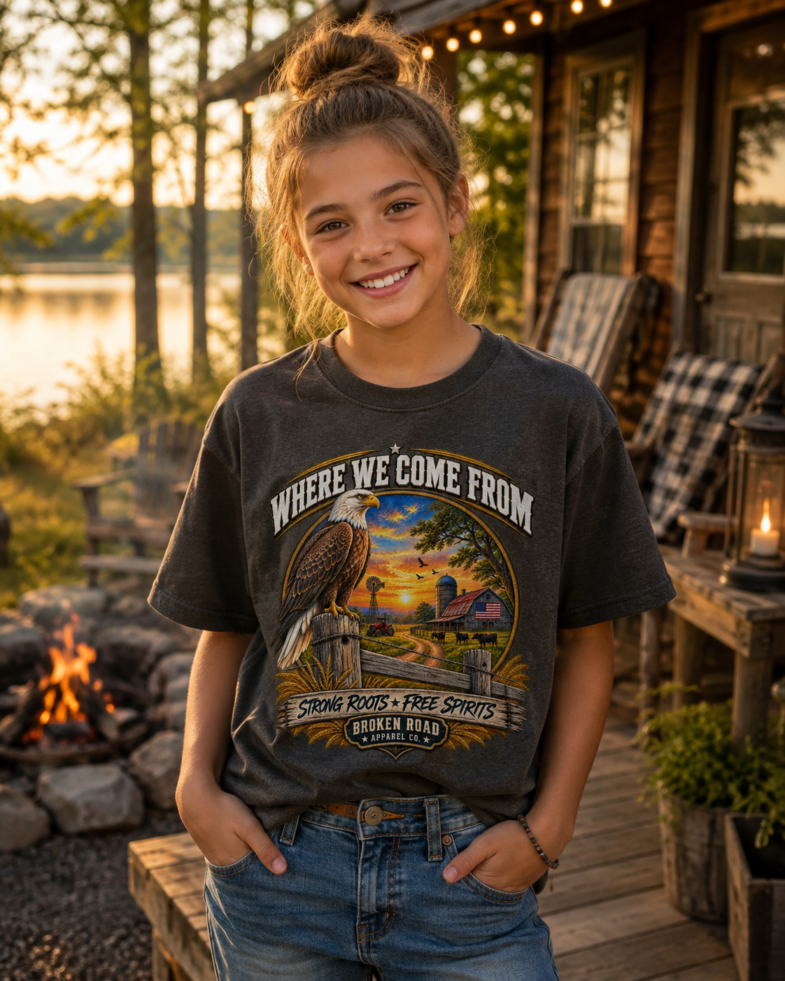 Where We Come From – Female Graphic Tee | Broken Road Apparel Co.