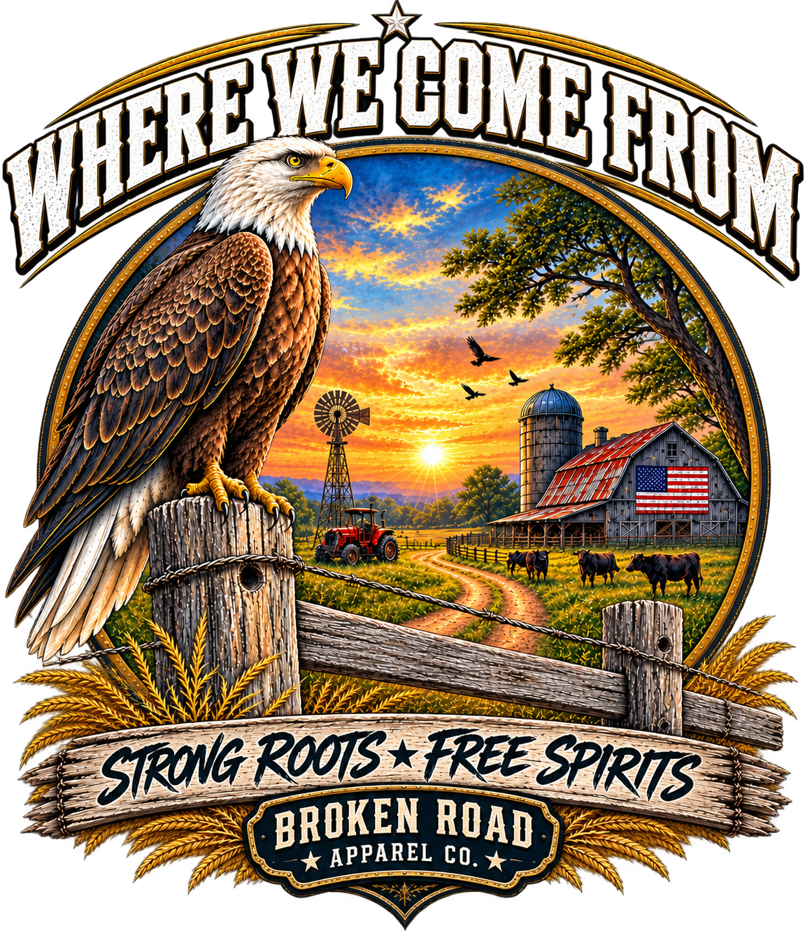 Where We Come From – Female Graphic Tee | Broken Road Apparel Co.