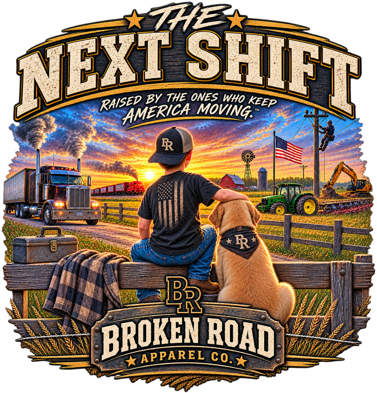 The Next Shift™ Male Kids Graphic Tee | Broken Road Apparel Co.