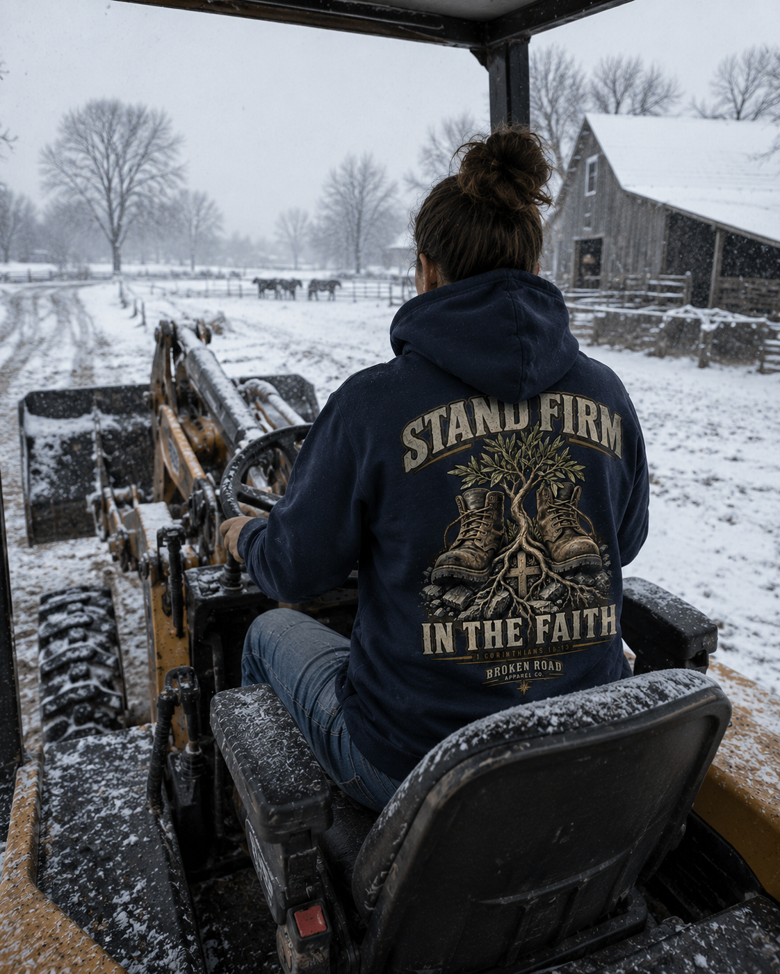 Stand Firm™ - The Narrow Road Collection | Heavy Blend Hoodie | Broken Road Apparel Co.
