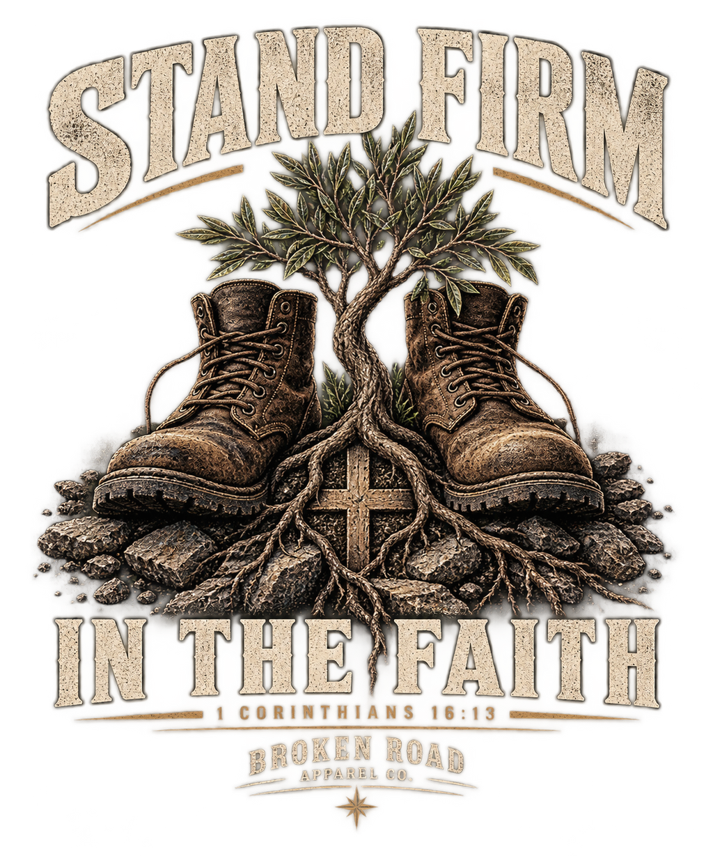 Stand Firm™ - The Narrow Road Collection | Heavy Blend Hoodie | Broken Road Apparel Co.