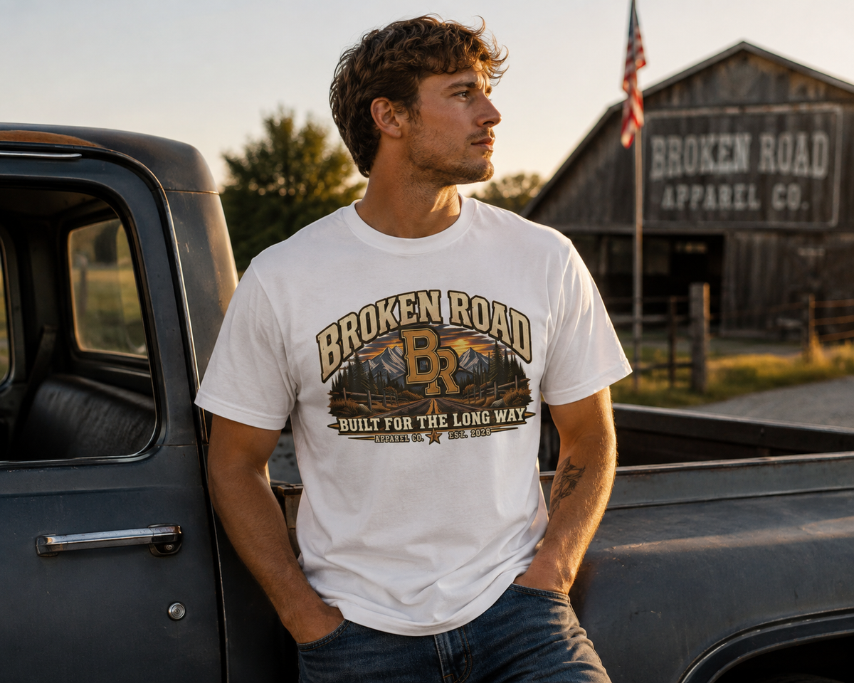 Built for the Long Way — Broken Road Gear | Premium Garment-Dyed T-Shirt | Broken Road Apparel Co.