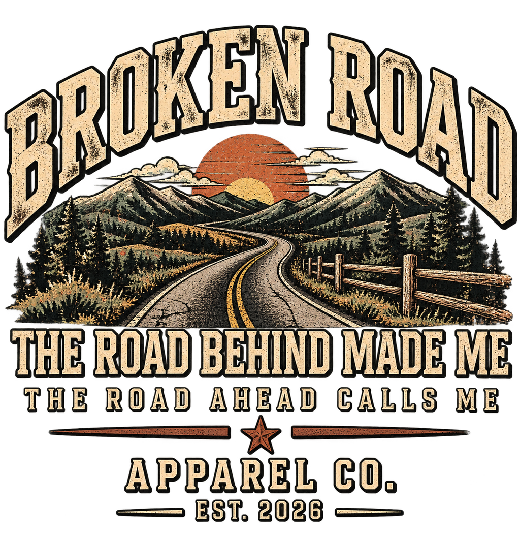 The Road Behind Made Me™ | Heavy Blend Hoodie | Broken Road Apparel Co.