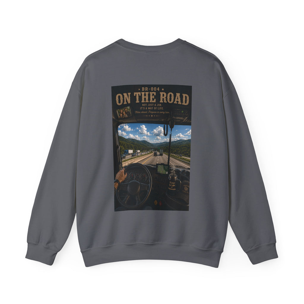 On The Road™ | Heavy Blend Crewneck Sweatshirt | Broken Road Apparel Co.