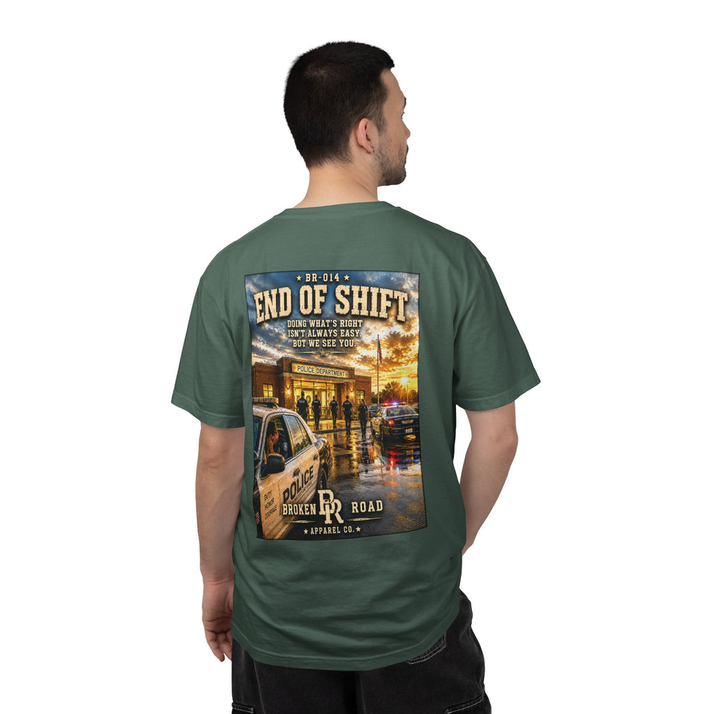 End Of Shift™ | Premium Garment-Dyed T-Shirt | Broken Road Apparel Co.