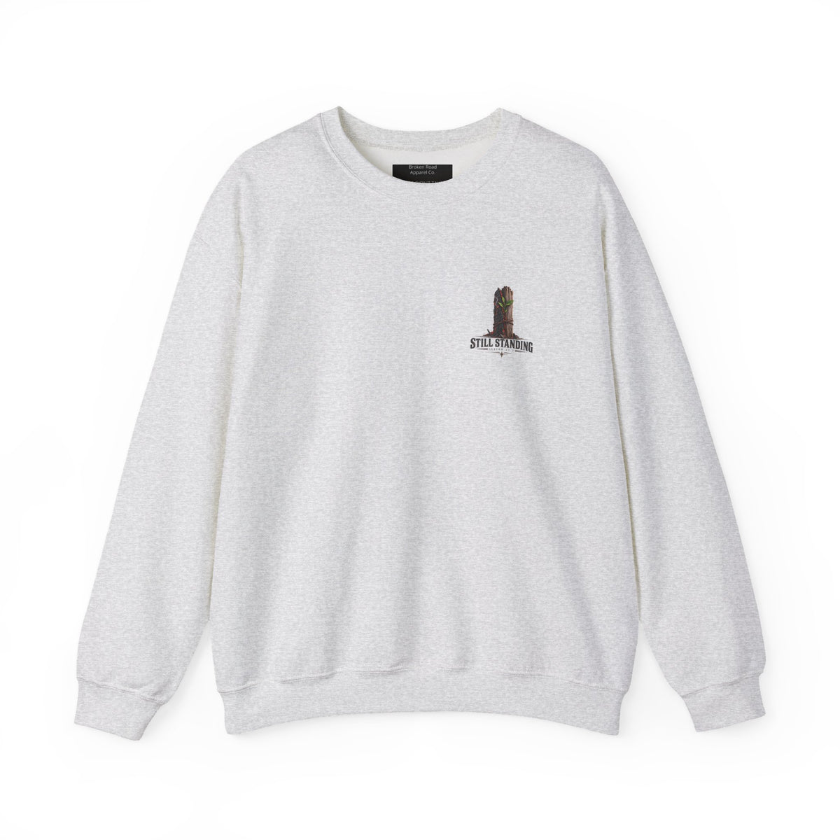 The Fire Didn't Take Me™ - The Narrow Road Collection | Heavy Blend Crewneck Sweatshirt | Broken Road Apparel Co.