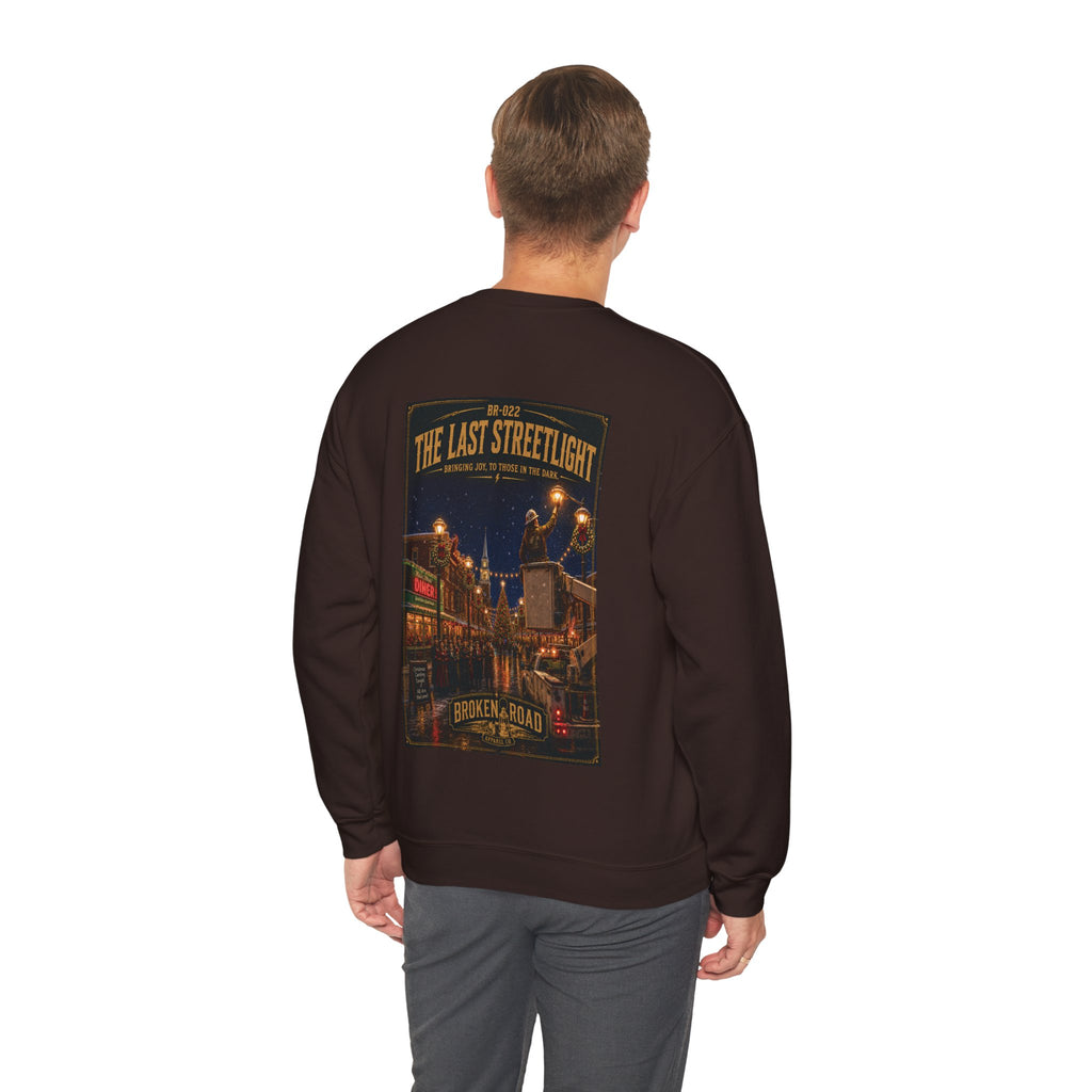 The Last Streetlight™ | Heavy Blend Crewneck Sweatshirt | Broken Road Apparel Co.