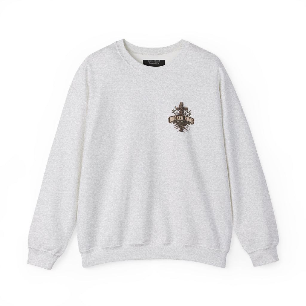 Stand Firm™ - The Narrow Road Collection | Heavy Blend Crewneck Sweatshirt | Broken Road Apparel Co.