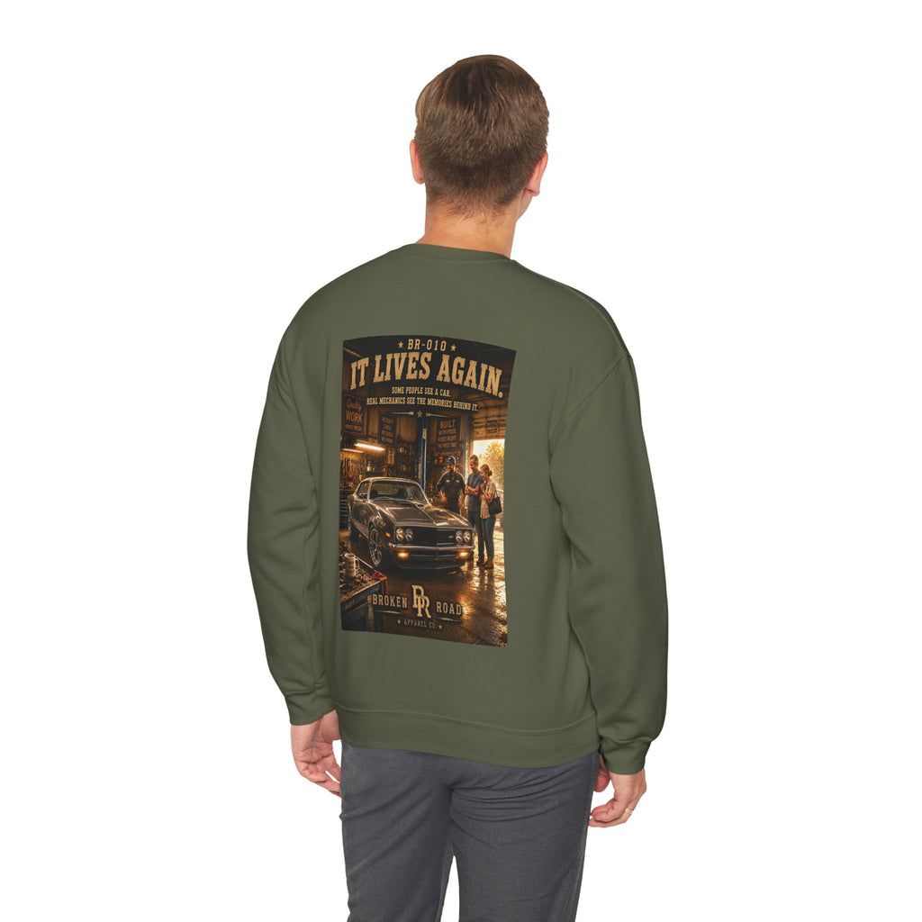 It Lives Again™ | Heavy Blend Crewneck Sweatshirt | Broken Road Apparel Co.