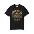 The Road Behind Made Me – Vintage Broken Road T-Shirt / Unisex Garment-Dyed T-shirt