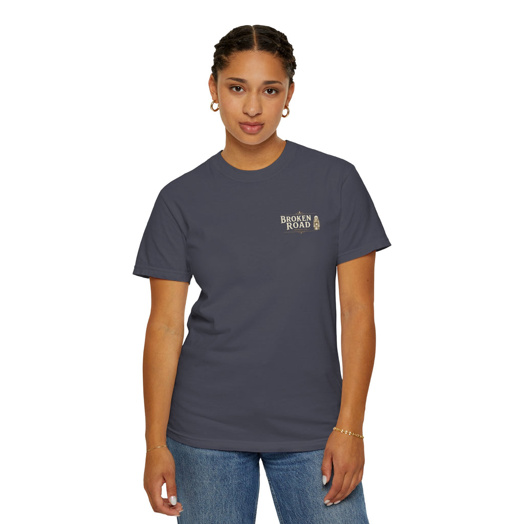 The Last Beam™ | Premium Garment-Dyed T-Shirt | Broken Road Apparel Co.