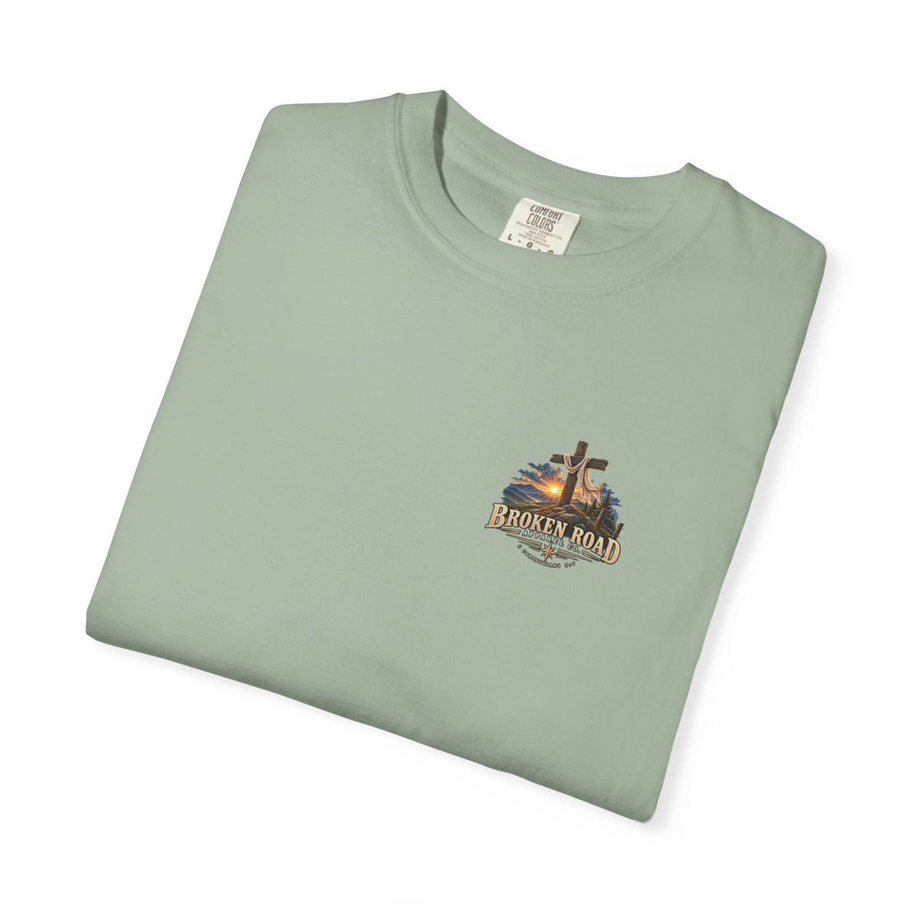 Walk By Faith — The Narrow Road Collection™ | Premium Garment-Dyed T-Shirt | Broken Road Apparel Co.